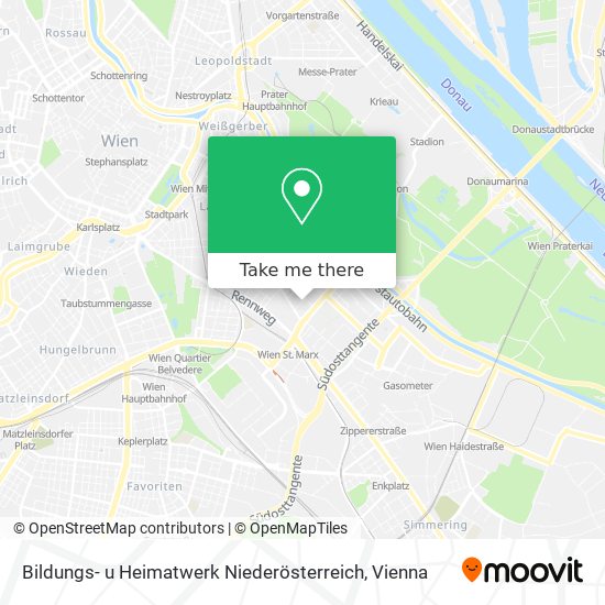 Bildungs- u Heimatwerk Niederösterreich map