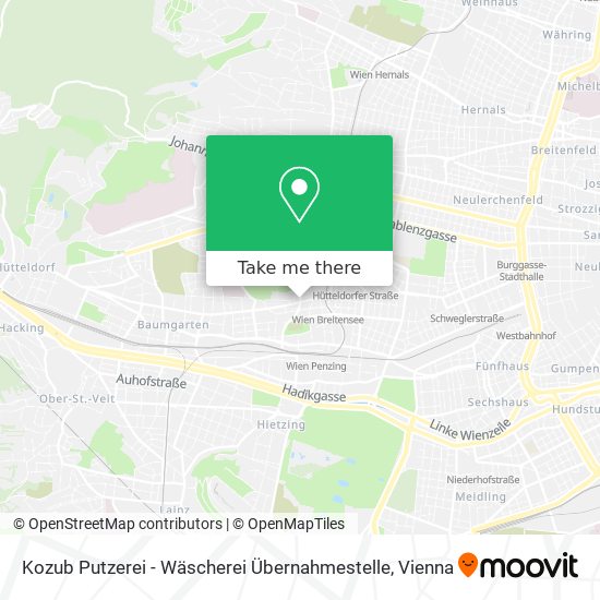 Kozub Putzerei - Wäscherei Übernahmestelle map