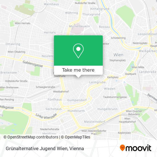 Grünalternative Jugend Wien map