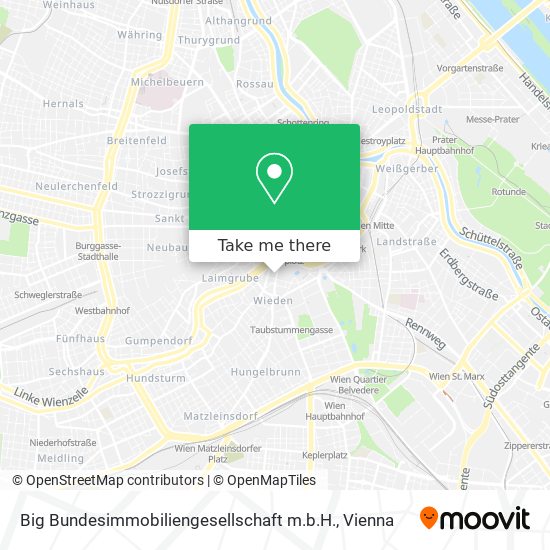 Big Bundesimmobiliengesellschaft m.b.H. map