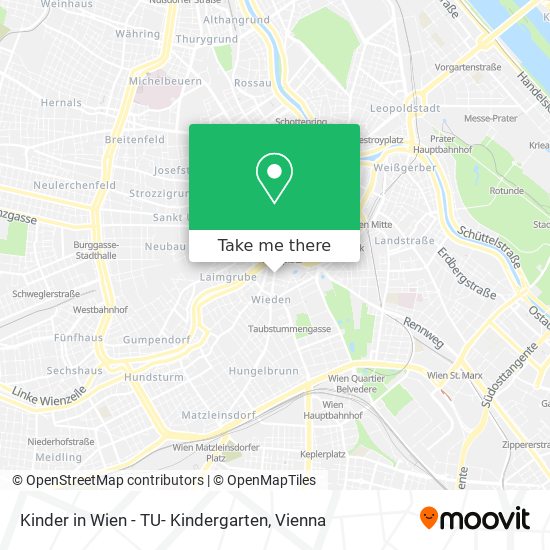 Kinder in Wien - TU- Kindergarten map