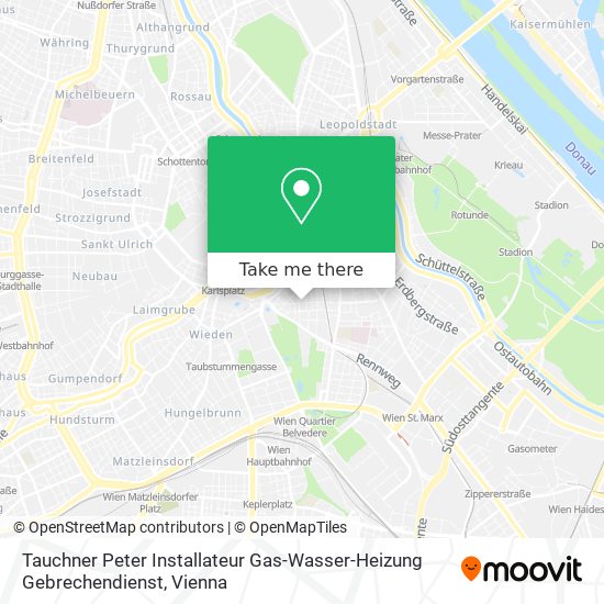 Tauchner Peter Installateur Gas-Wasser-Heizung Gebrechendienst map