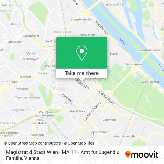 Magistrat d Stadt Wien - MA 11 - Amt für Jugend u Familie map