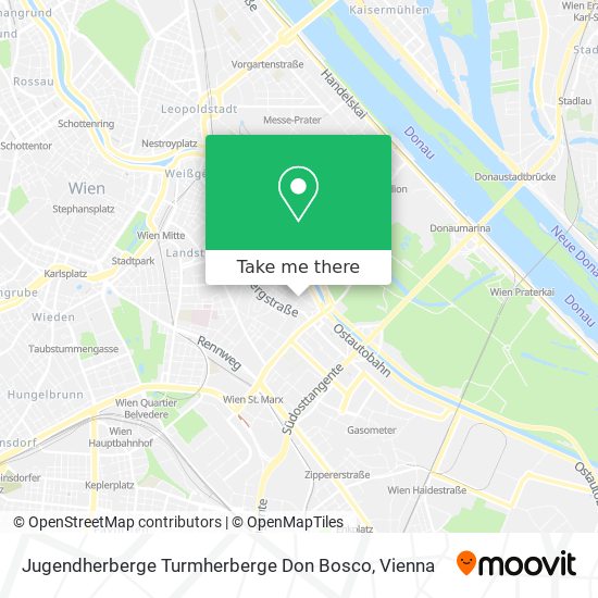 Jugendherberge Turmherberge Don Bosco map