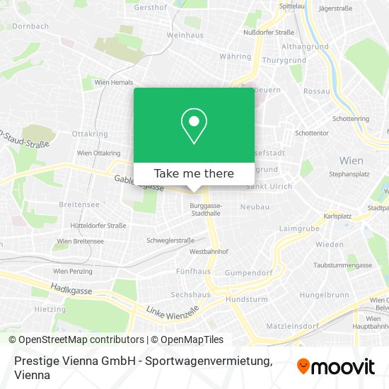Prestige Vienna GmbH - Sportwagenvermietung map