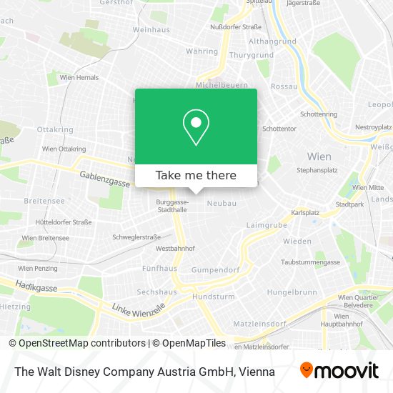 The Walt Disney Company Austria GmbH map