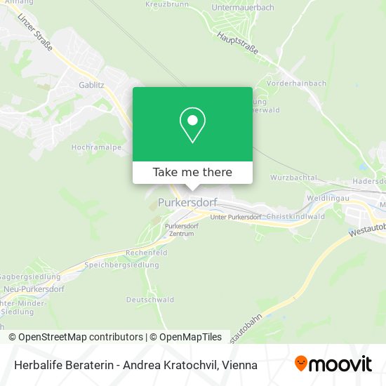 Herbalife Beraterin - Andrea Kratochvil map