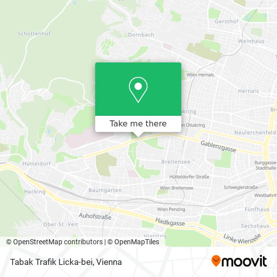 Tabak Trafik Licka-bei map