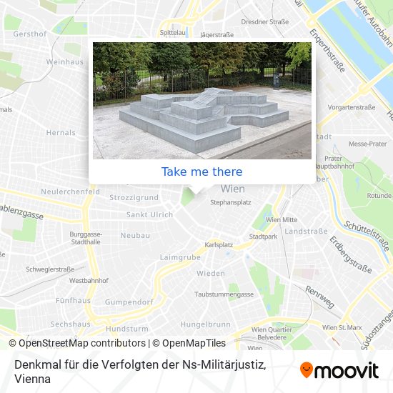 Denkmal für die Verfolgten der Ns-Militärjustiz map