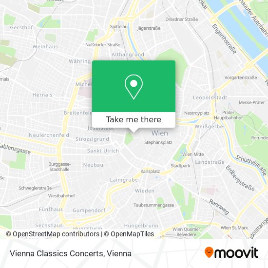 Vienna Classics Concerts map