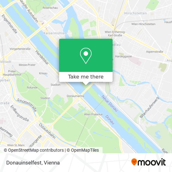 Donauinselfest map