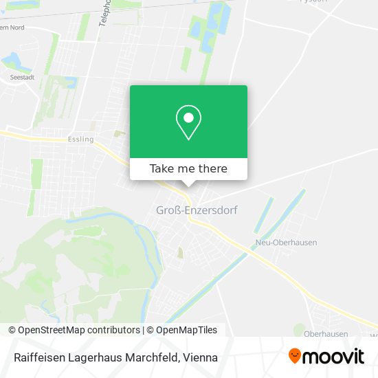 Raiffeisen Lagerhaus Marchfeld map