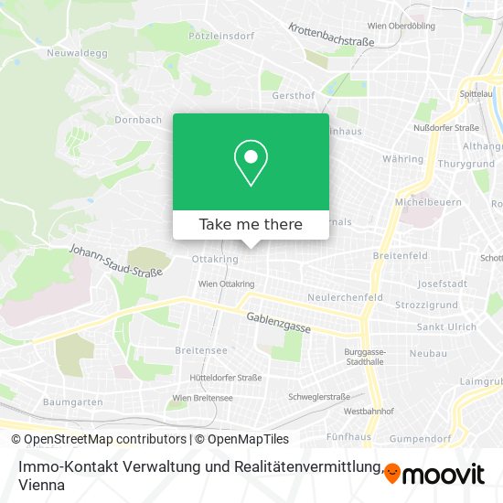 Immo-Kontakt Verwaltung und Realitätenvermittlung map