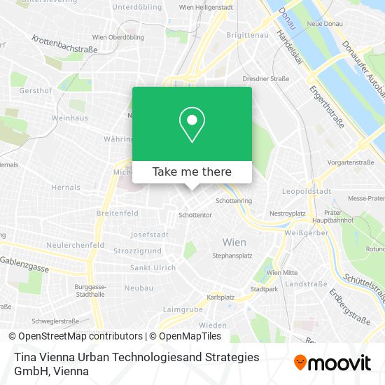 Tina Vienna Urban Technologiesand Strategies GmbH map