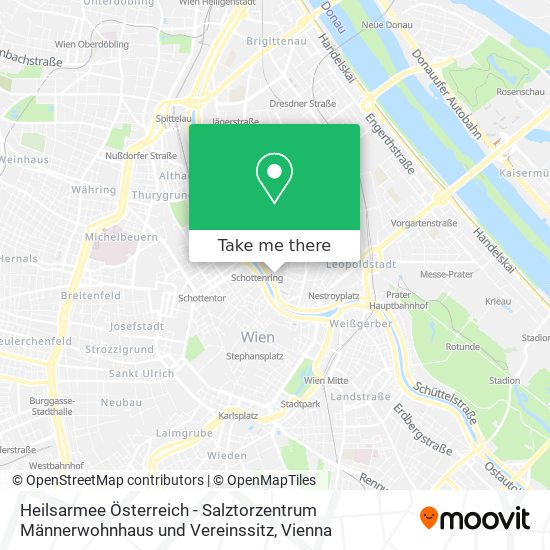 Heilsarmee Österreich - Salztorzentrum Männerwohnhaus und Vereinssitz map