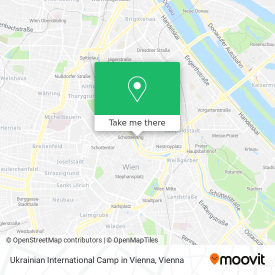 Ukrainian International Camp in Vienna map
