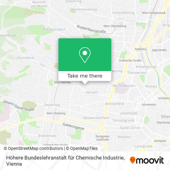 Höhere Bundeslehranstalt für Chemische Industrie map