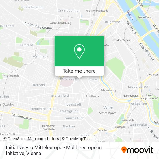 Initiative Pro Mitteleuropa - Middleeuropean Initiative map