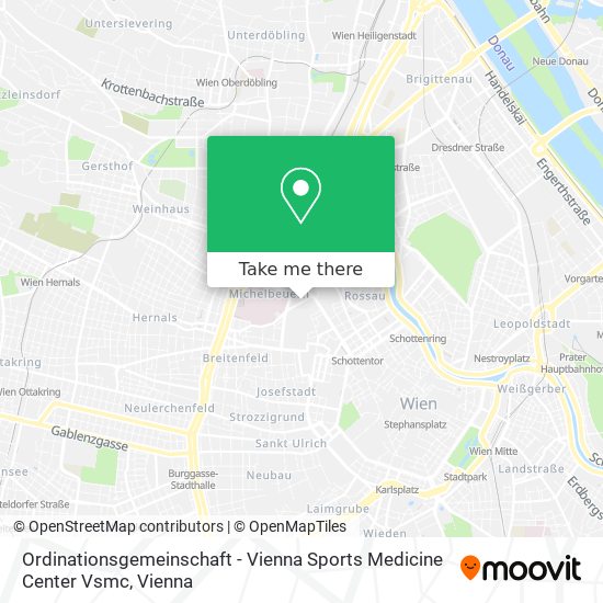 Ordinationsgemeinschaft - Vienna Sports Medicine Center Vsmc map