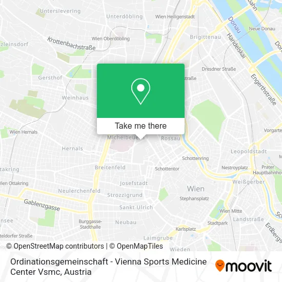 Ordinationsgemeinschaft - Vienna Sports Medicine Center Vsmc map