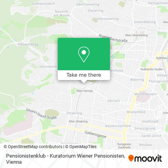 Pensionistenklub - Kuratorium Wiener Pensionisten map