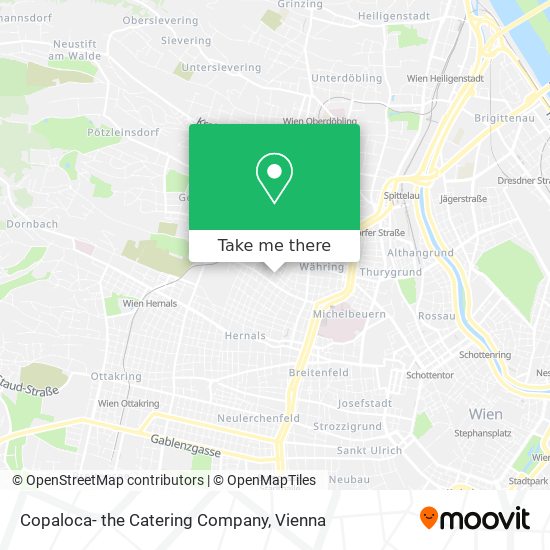 Copaloca- the Catering Company map