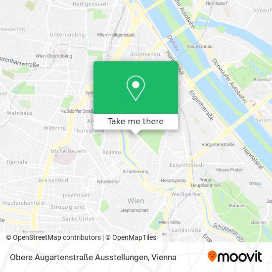 Obere Augartenstraße Ausstellungen map
