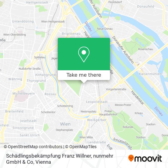 Schädlingsbekämpfung Franz Willner, nunmehr GmbH & Co map