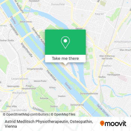Astrid Medlitsch Physiotherapeutin, Osteopathin map