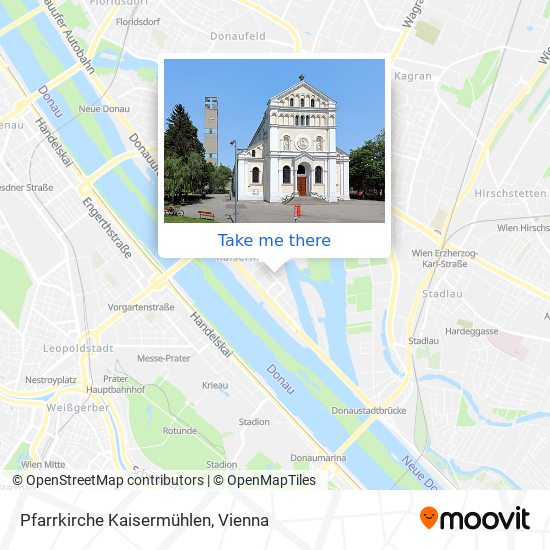 Pfarrkirche Kaisermühlen map