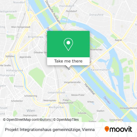 Projekt Integrationshaus gemeinnützige map