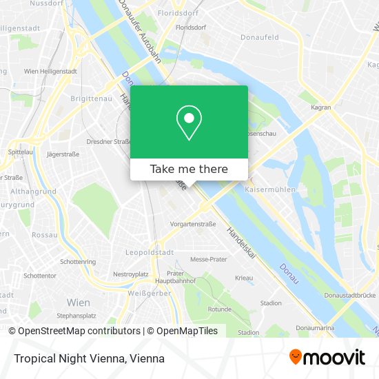 Tropical Night Vienna map
