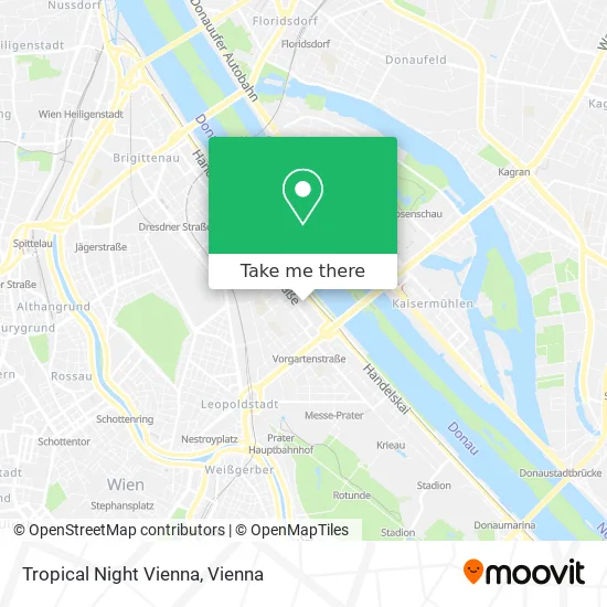 Tropical Night Vienna map