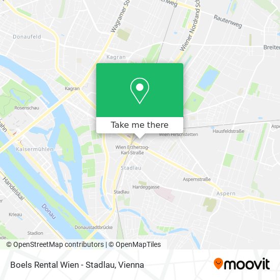 Boels Rental Wien - Stadlau map