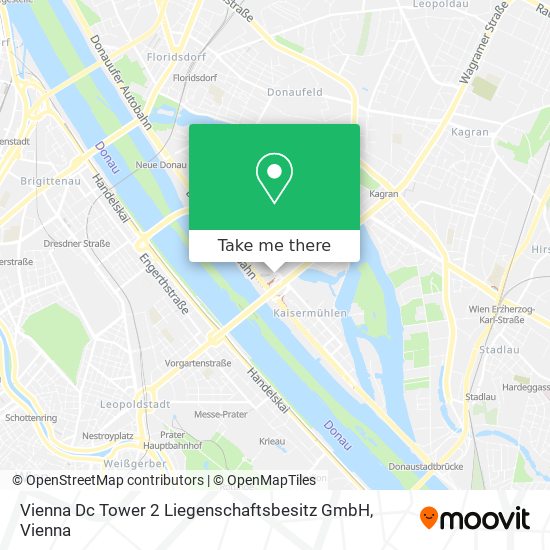 Vienna Dc Tower 2 Liegenschaftsbesitz GmbH map