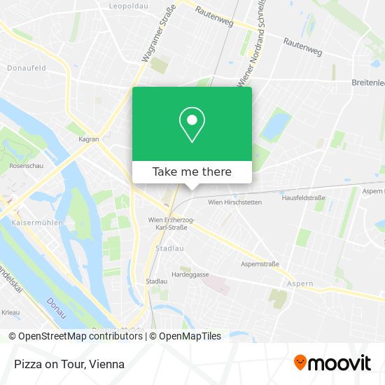 Pizza on Tour map