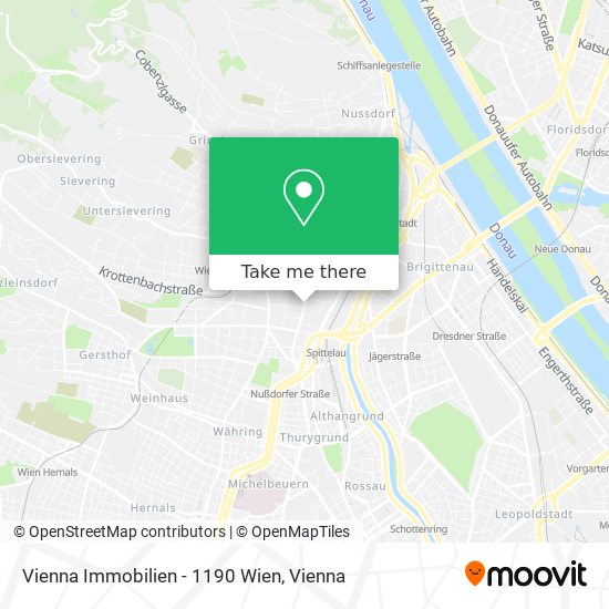 Vienna Immobilien - 1190 Wien map