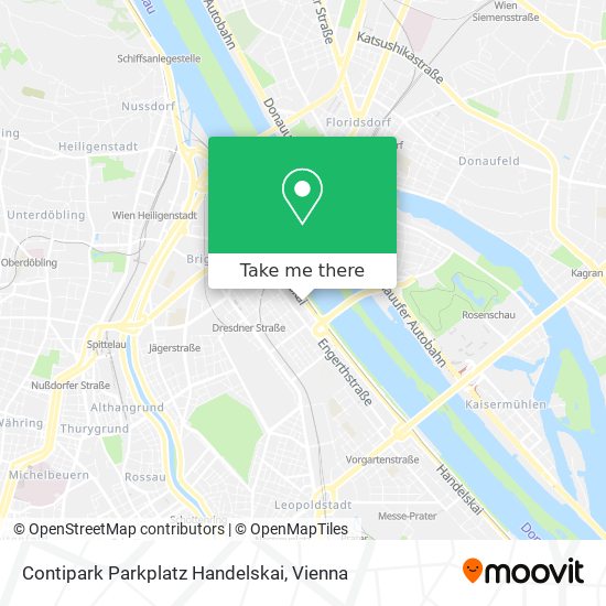 Contipark Parkplatz Handelskai map
