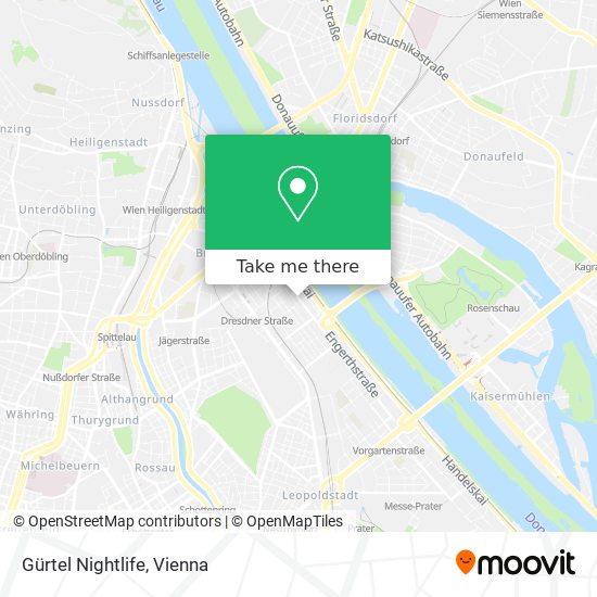 Gürtel Nightlife map