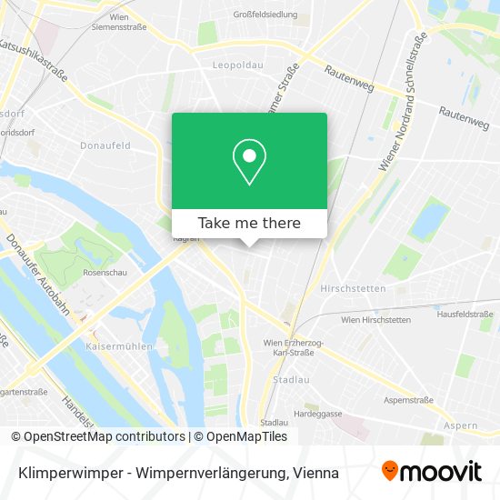 Klimperwimper - Wimpernverlängerung map