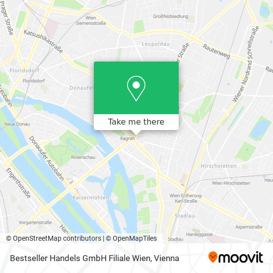 Bestseller Handels GmbH Filiale Wien map