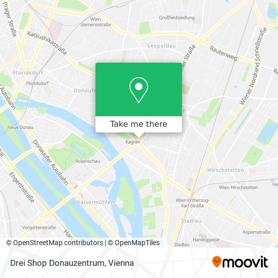 Drei Shop Donauzentrum map