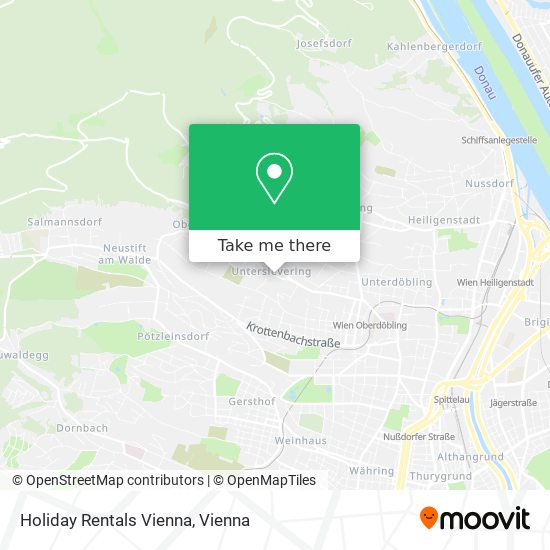 Holiday Rentals Vienna map