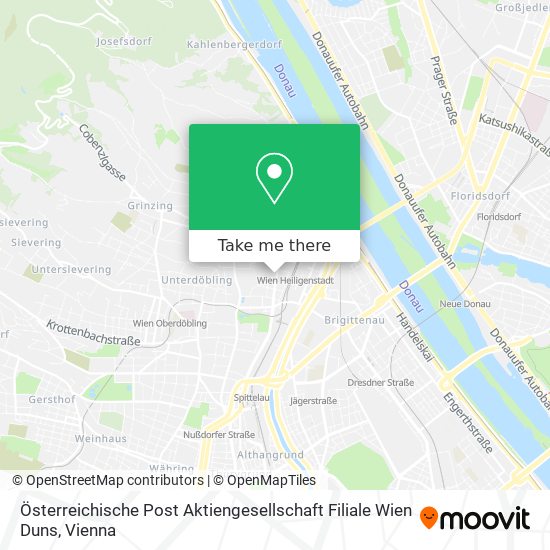 Österreichische Post Aktiengesellschaft Filiale Wien Duns map