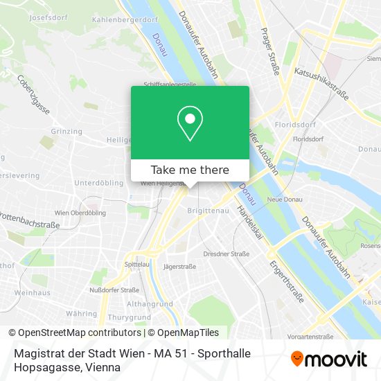Magistrat der Stadt Wien - MA 51 - Sporthalle Hopsagasse map