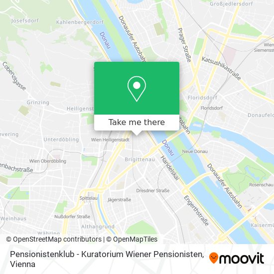 Pensionistenklub - Kuratorium Wiener Pensionisten map