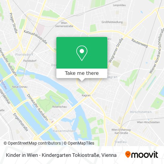 Kinder in Wien - Kindergarten Tokiostraße map