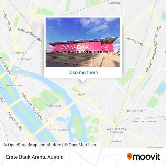 Erste Bank Arena map