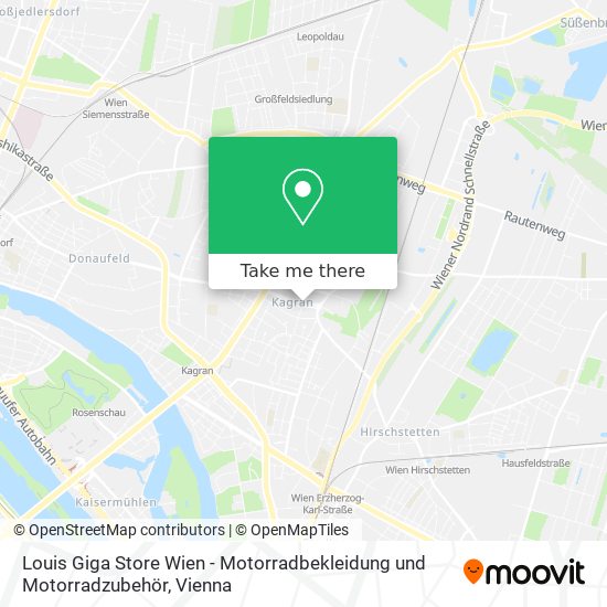Louis Giga Store Wien - Motorradbekleidung und Motorradzubehör map