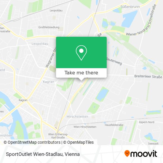 SportOutlet Wien-Stadlau map